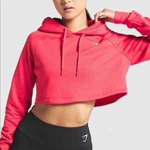 NWT ❤️ Gymshark Training Cropped Hoodie- RED